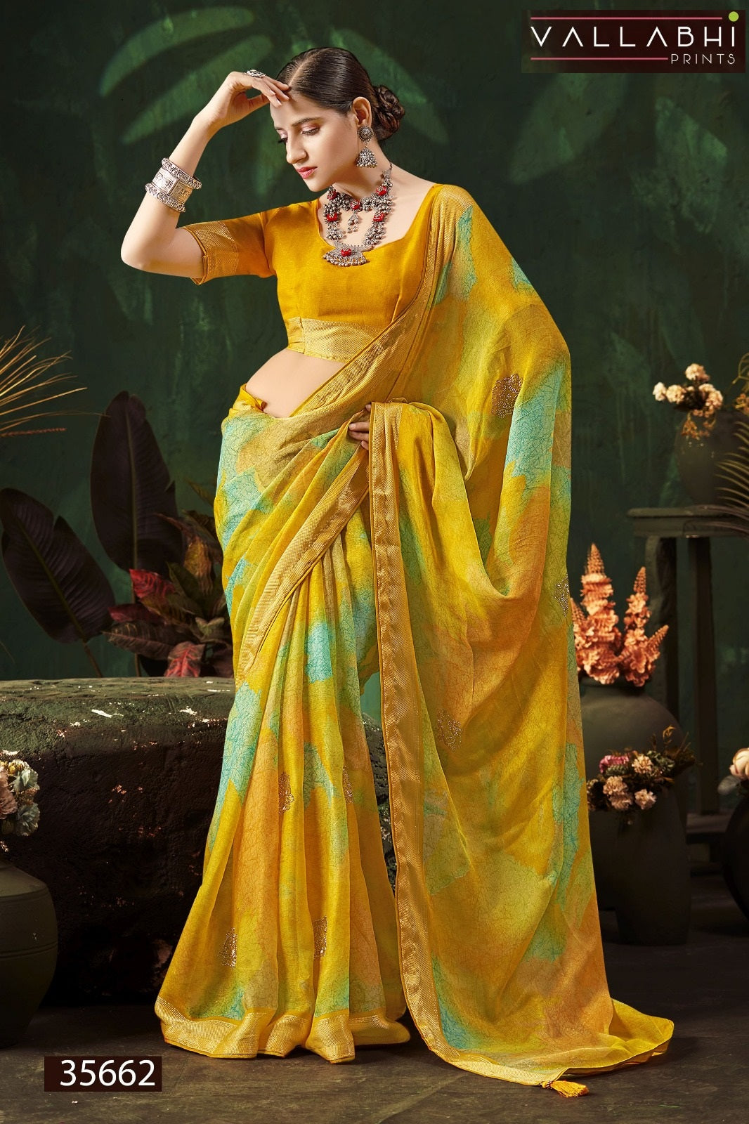 Pritanshi Vallabhi Prints Chiffon Sarees Exporter