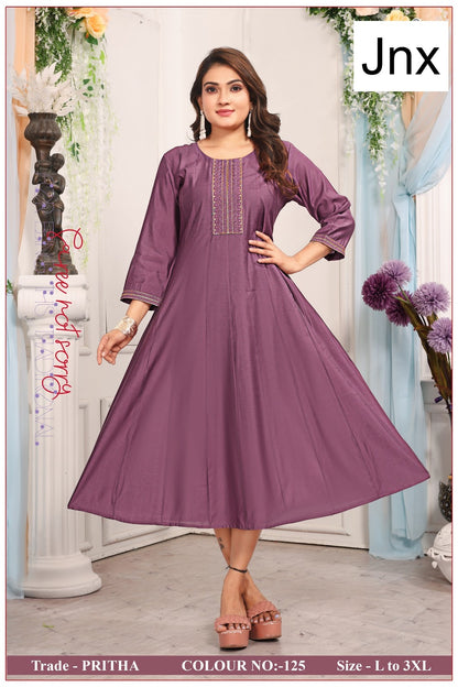 Pritha Jnx Anarkali Kurtis Supplier Gujarat