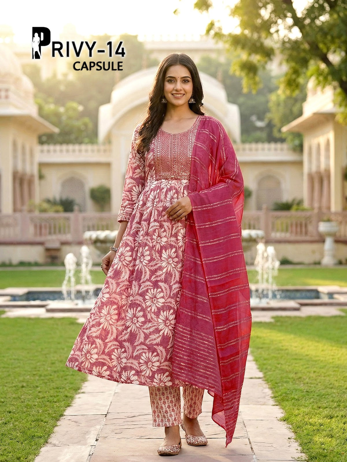 Privy Capsule Prmnt Rayon Capsule Readymade Anarkali Suits Manufacturer Gujarat