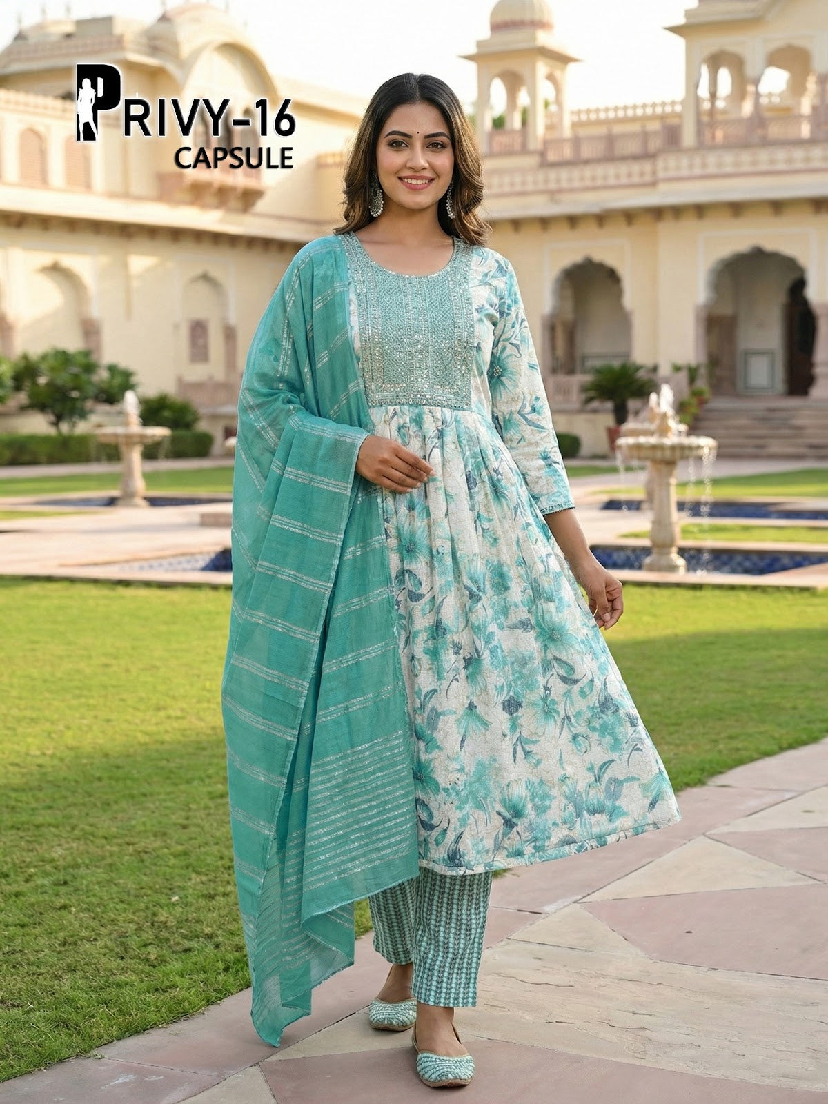 Privy Capsule Prmnt Rayon Capsule Readymade Anarkali Suits Manufacturer Gujarat