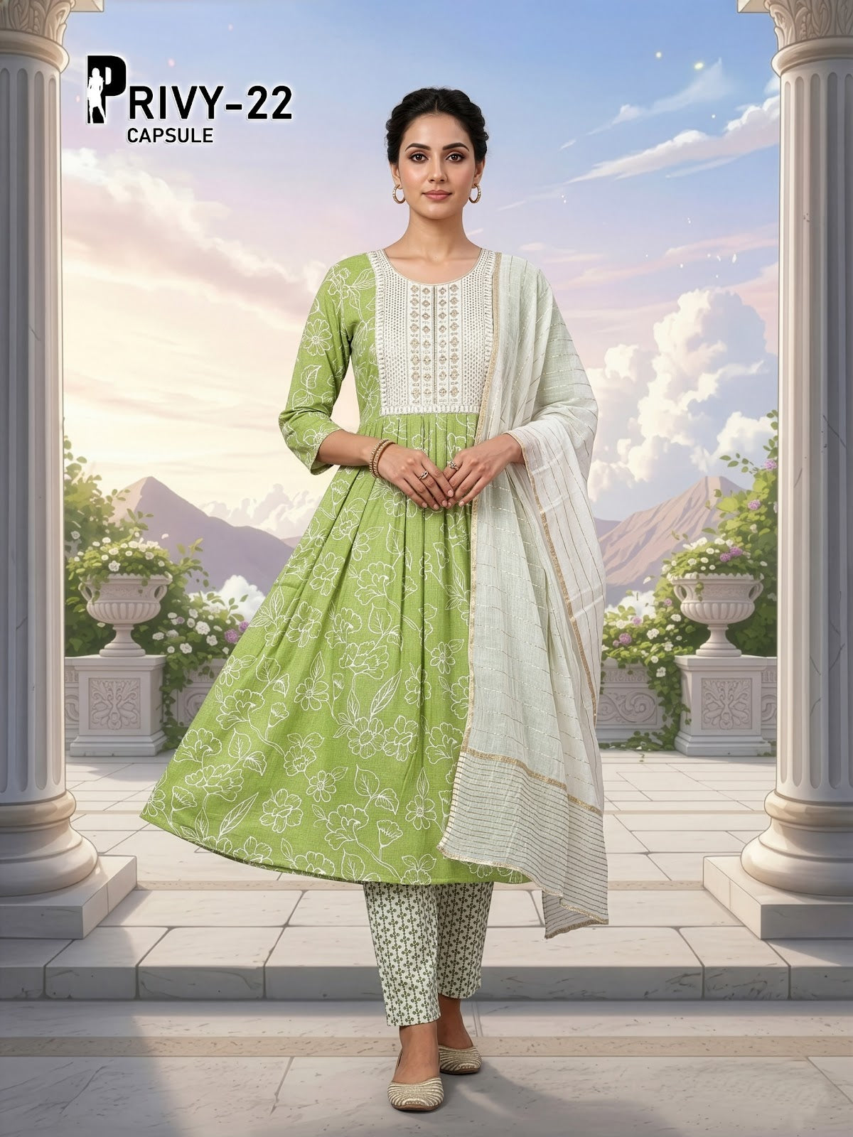 Privy Capsule Prmnt Rayon Capsule Readymade Anarkali Suits Manufacturer Gujarat