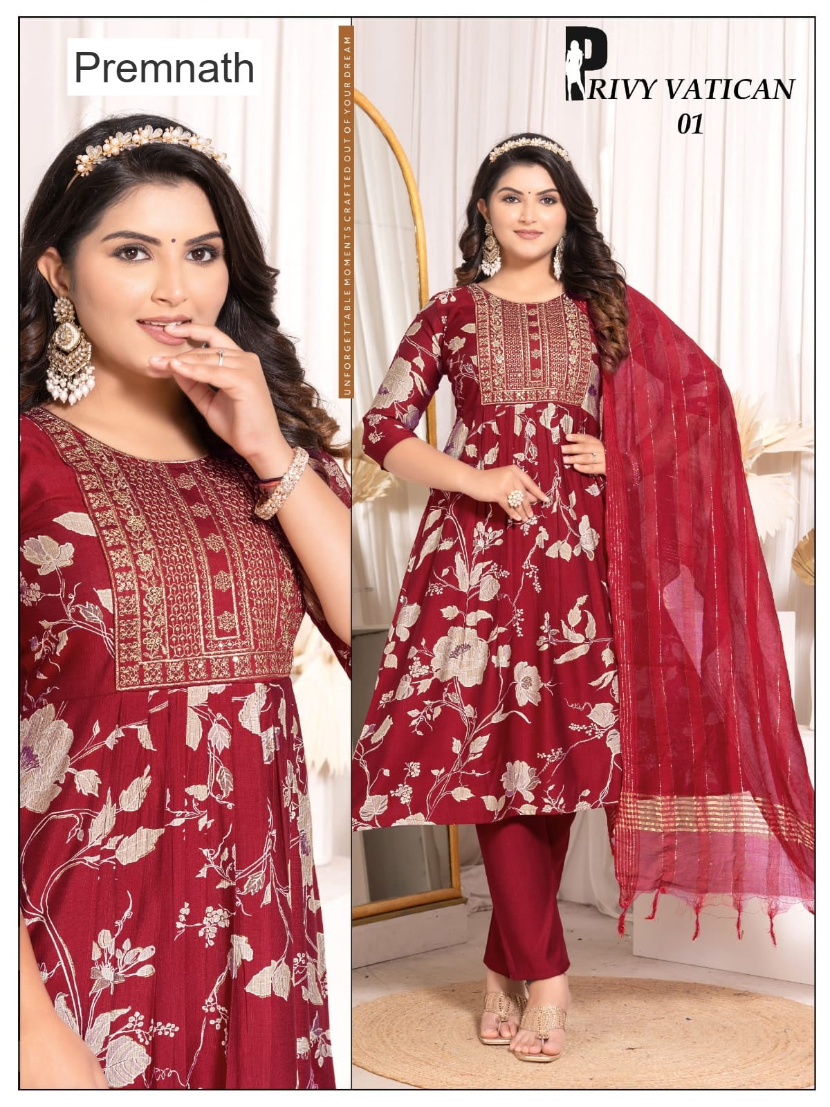 Privy Vatican Premnath Readymade Anarkali Suits Wholesaler Gujarat