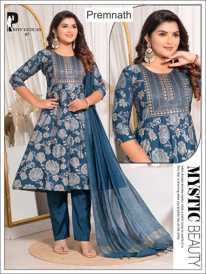 Privy Vatican Premnath Readymade Anarkali Suits Wholesaler Gujarat