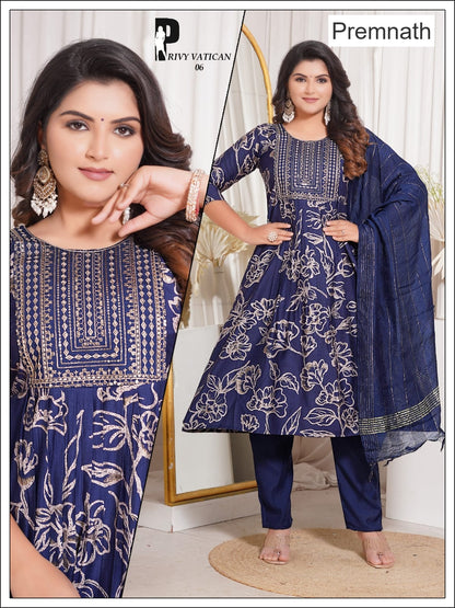 Privy Vatican Premnath Readymade Anarkali Suits Wholesaler Gujarat