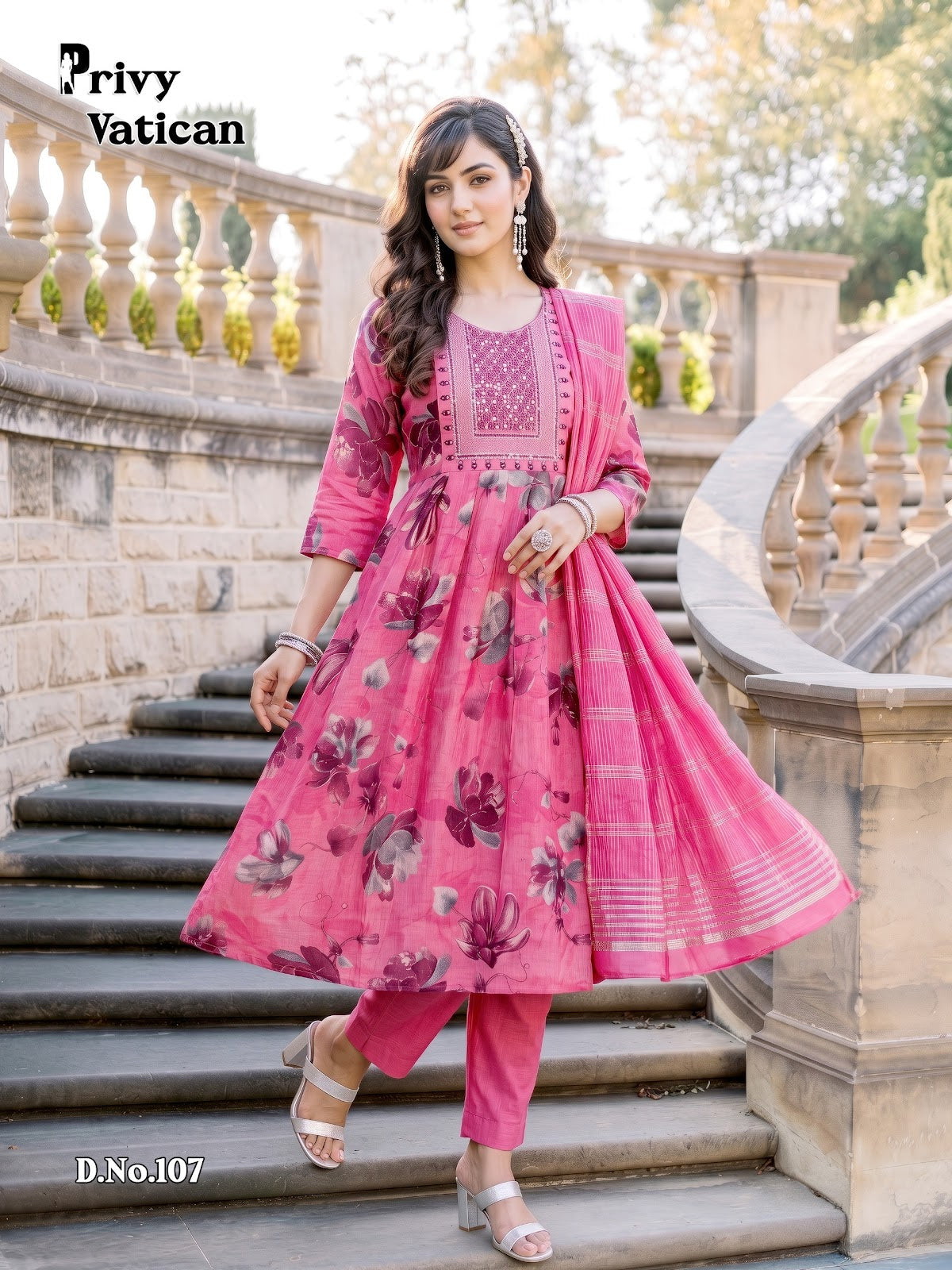 Privy Vatican Prmnt Readymade Anarkali Suits Exporter