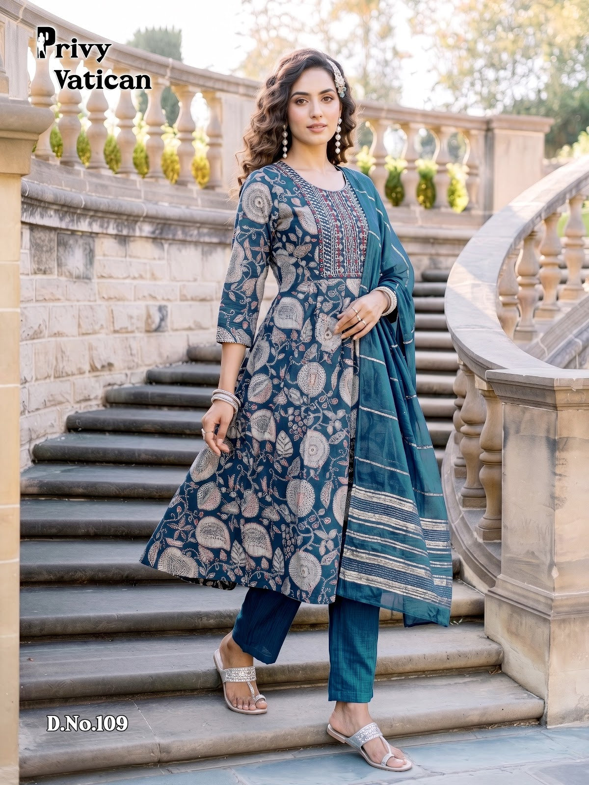 Privy Vatican Prmnt Readymade Anarkali Suits Exporter