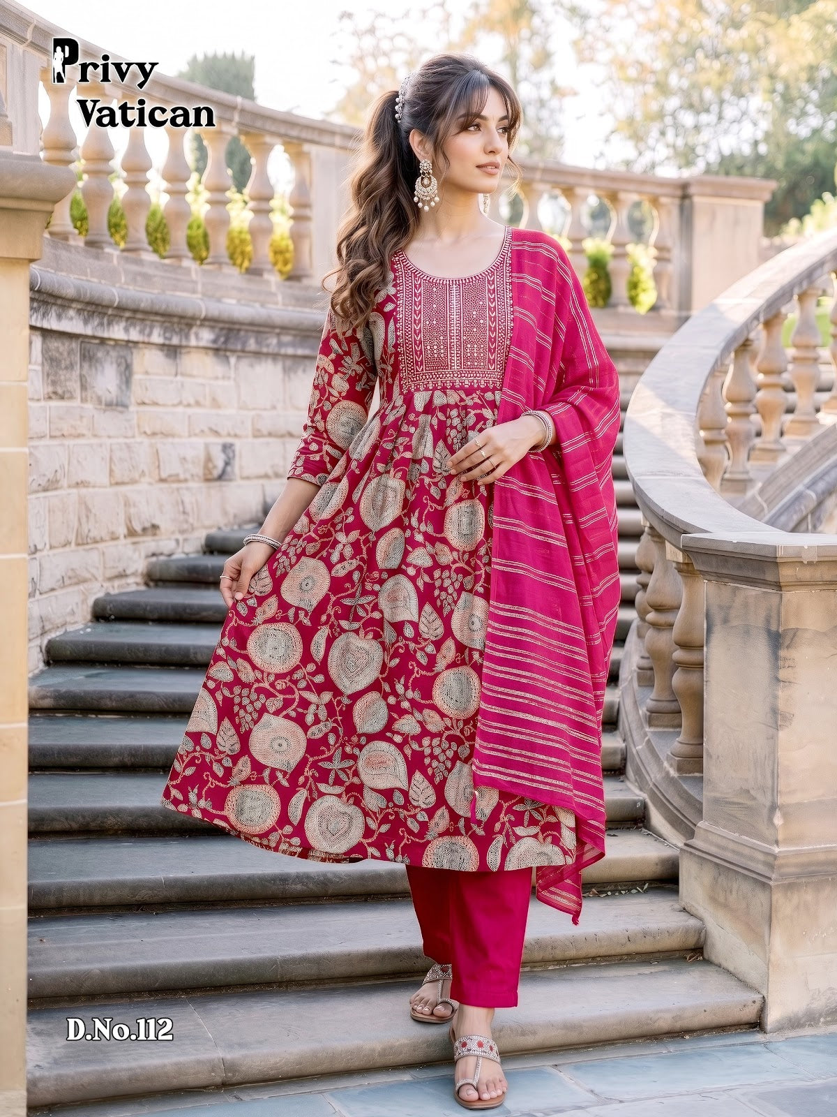 Privy Vatican Prmnt Readymade Anarkali Suits Exporter
