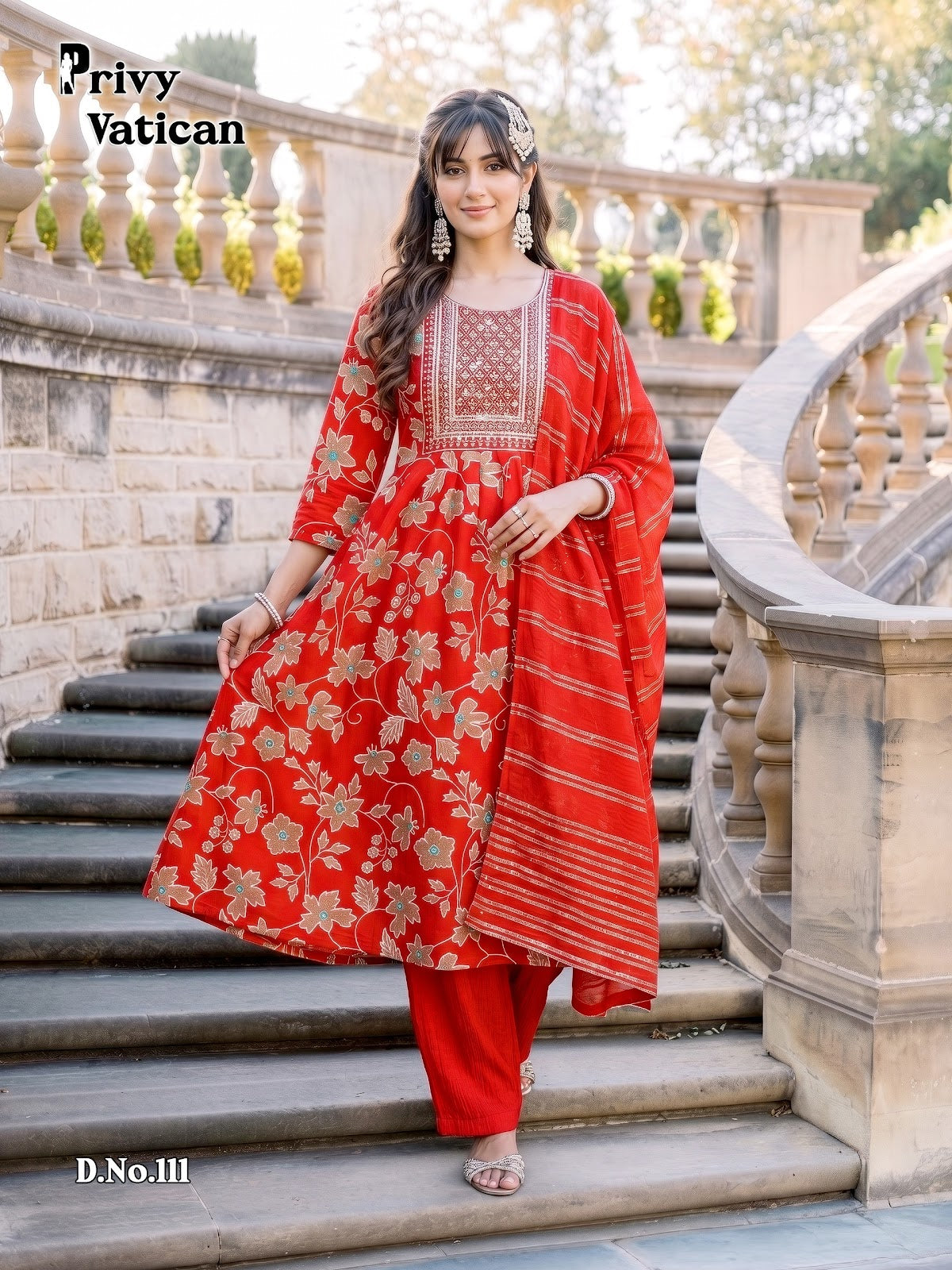 Privy Vatican Prmnt Readymade Anarkali Suits Exporter