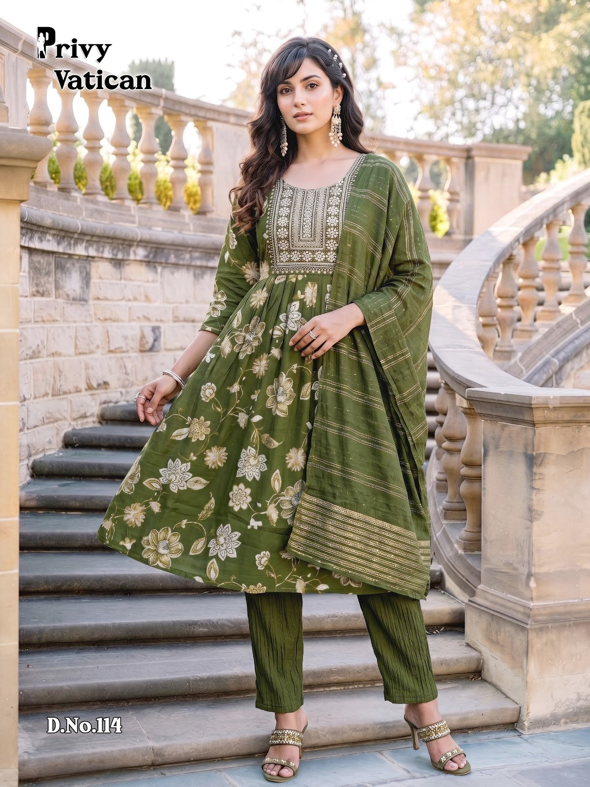 Privy Vatican Prmnt Readymade Anarkali Suits Exporter