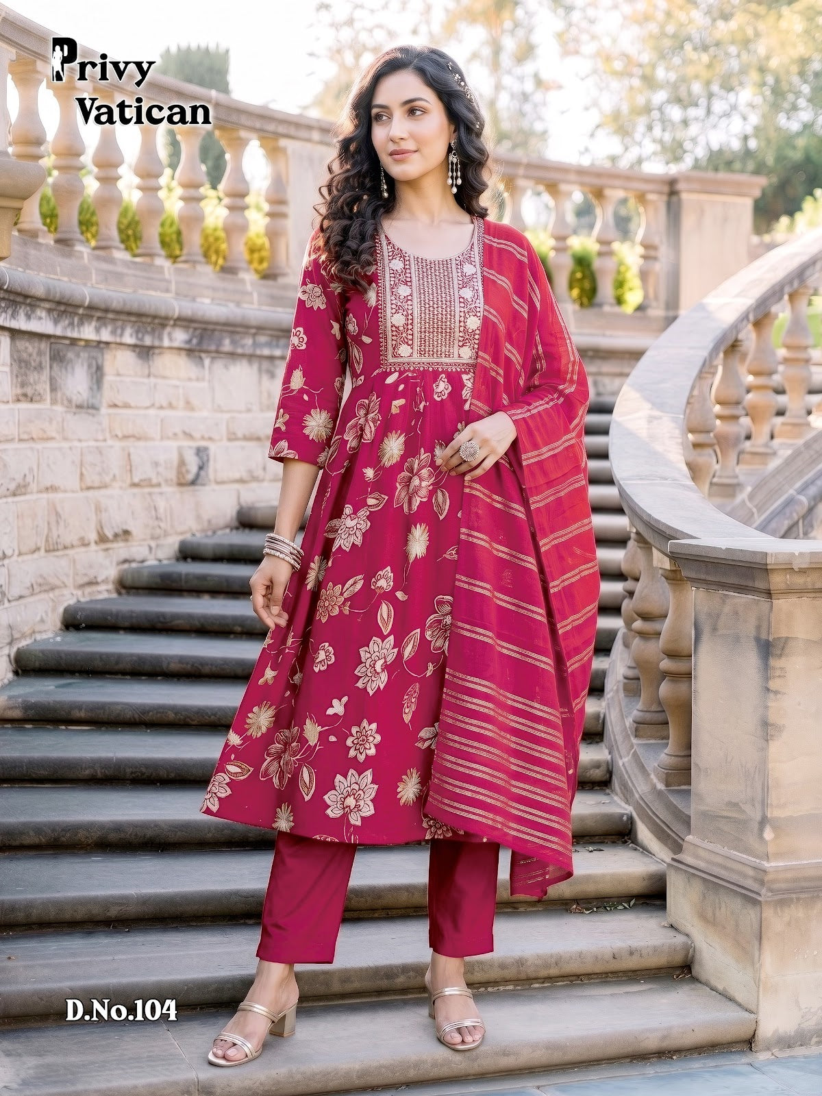 Privy Vatican Prmnt Readymade Anarkali Suits Exporter