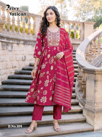 Privy Vatican Prmnt Readymade Anarkali Suits Exporter