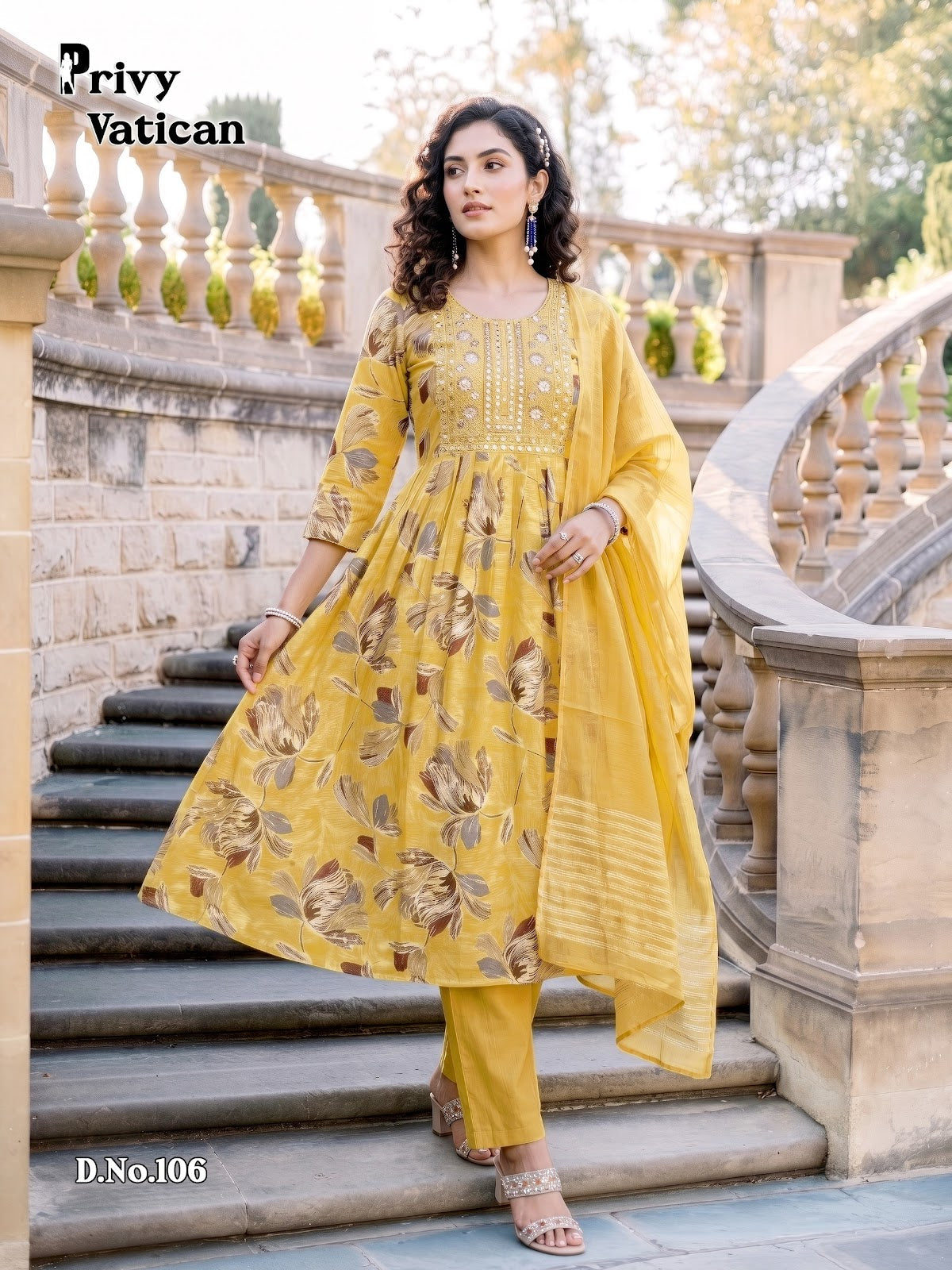 Privy Vatican Prmnt Readymade Anarkali Suits Exporter