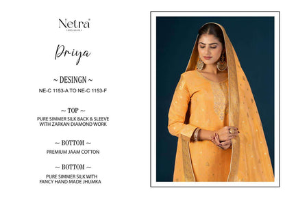 Priya Netra Simmer Pant Style Suits Manufacturer