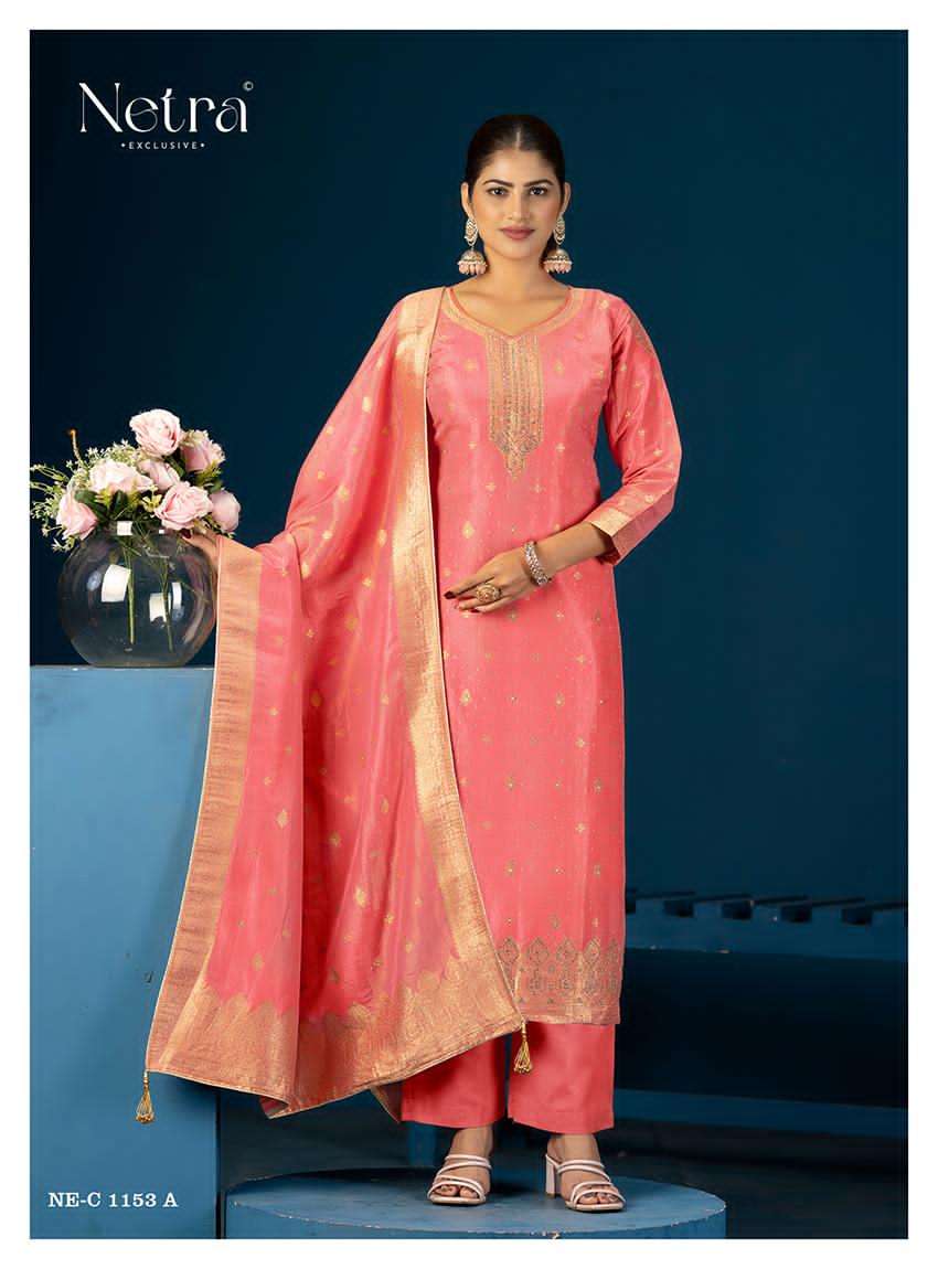 Priya Netra Simmer Pant Style Suits Manufacturer