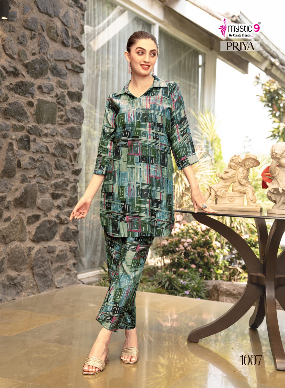 Priya Vol 1 Mystic 9 Dobby Co Ord Set Manufacturer Ahmedabad