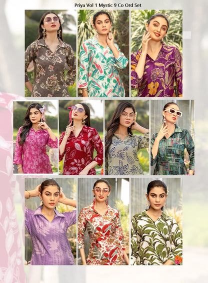 Priya Vol 1 Mystic 9 Dobby Co Ord Set Manufacturer Ahmedabad