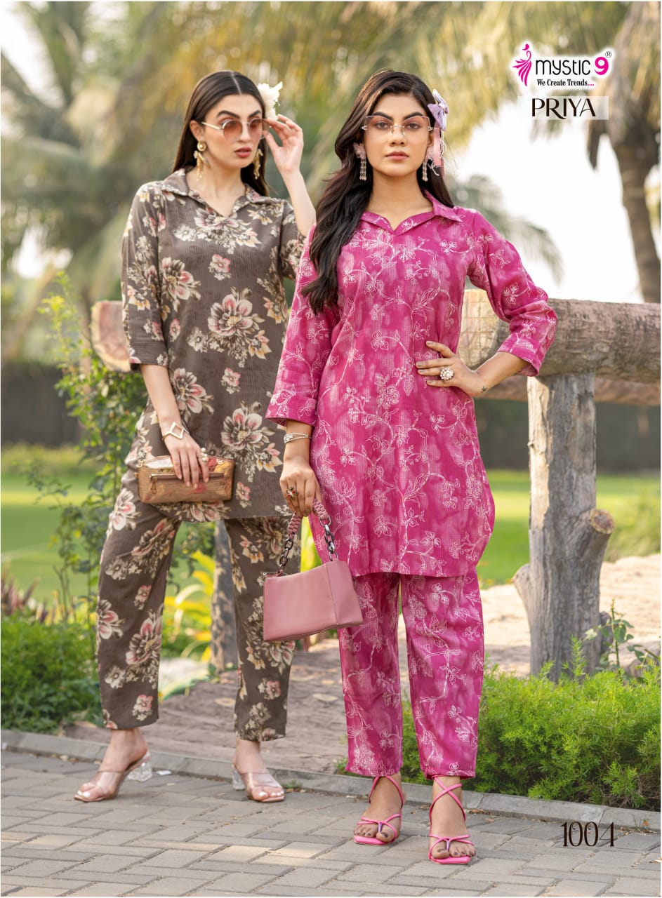Priya Vol 1 Mystic 9 Dobby Co Ord Set Manufacturer Ahmedabad