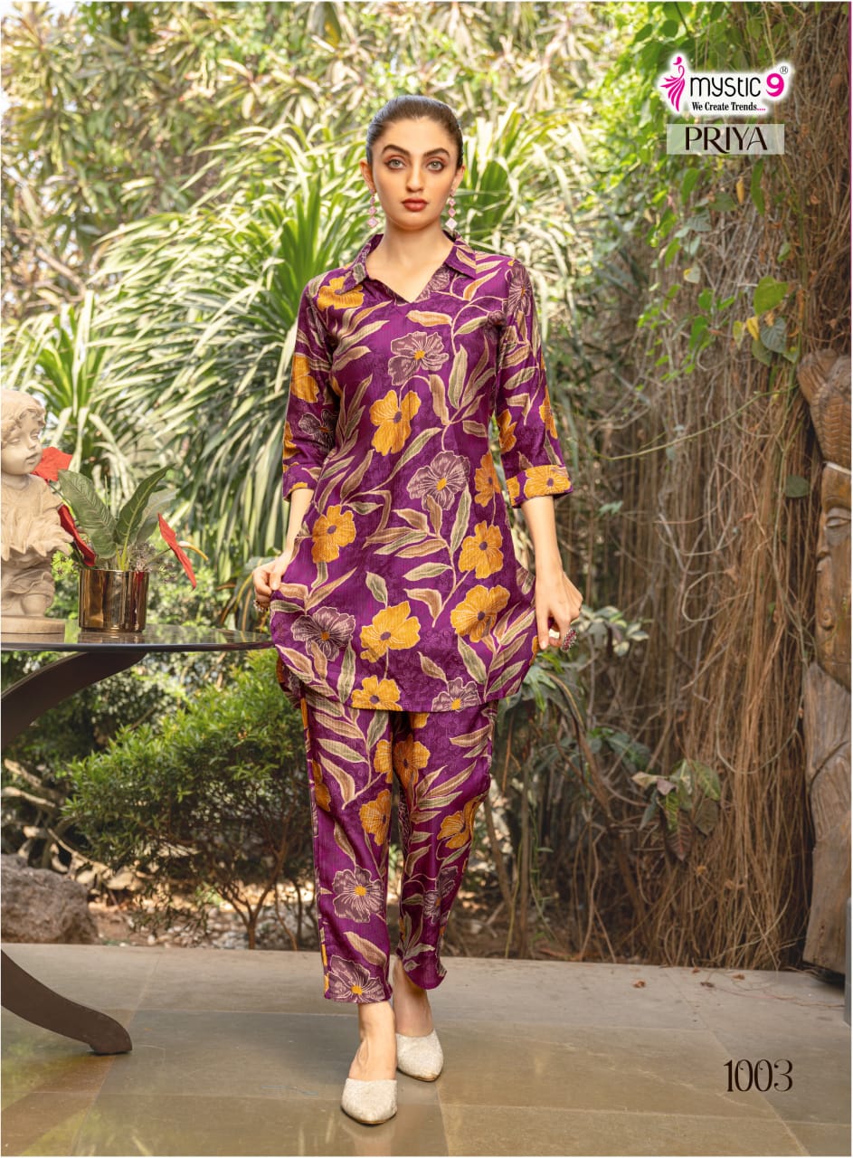 Priya Vol 1 Mystic 9 Dobby Co Ord Set Manufacturer Ahmedabad