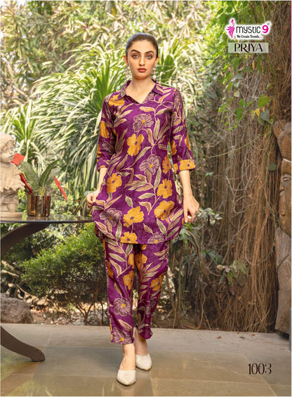Priya Vol 1 Mystic 9 Dobby Co Ord Set Manufacturer Ahmedabad