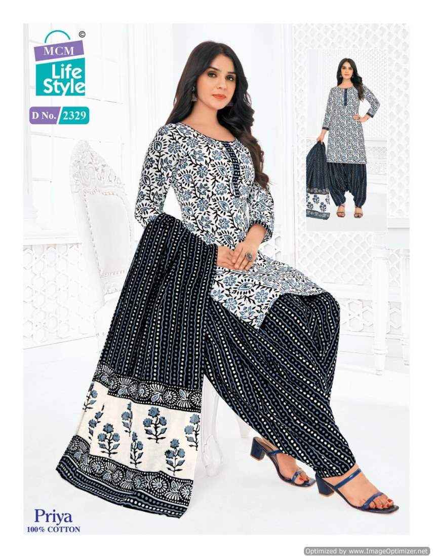Priya Vol 23 Mcm Lifestyle Cotton Dress Material Manufacturer