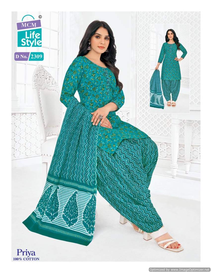 Priya Vol 23 Mcm Lifestyle Cotton Dress Material Manufacturer