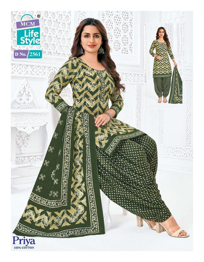 Priya Vol 25 Mcm Lifestyle Cotton Dress Material Wholesaler India