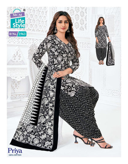 Priya Vol 25 Mcm Lifestyle Cotton Dress Material Wholesaler India