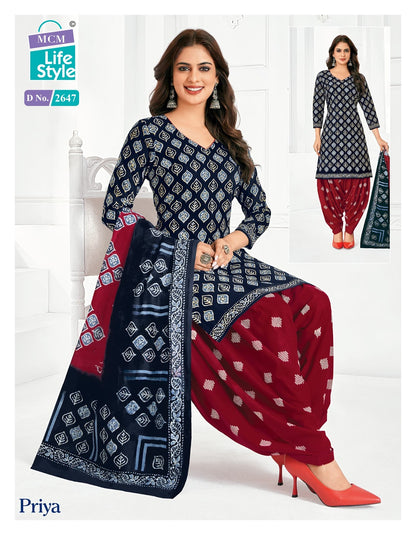 Priya Vol 26 Mcm Lifestyle Cotton Dress Material Exporter Ahmedabad