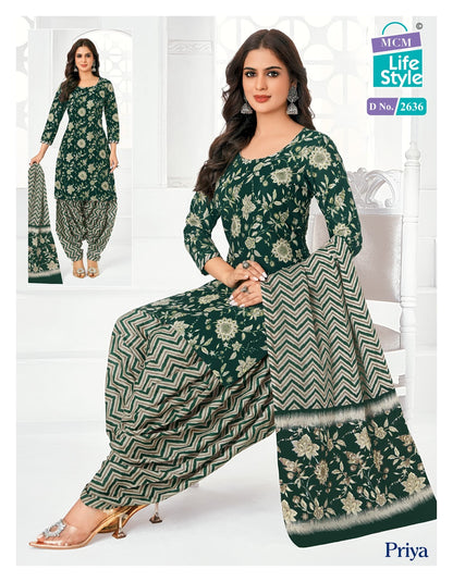 Priya Vol 26 Mcm Lifestyle Readymade Cotton Patiyala Suits Wholesale Rate