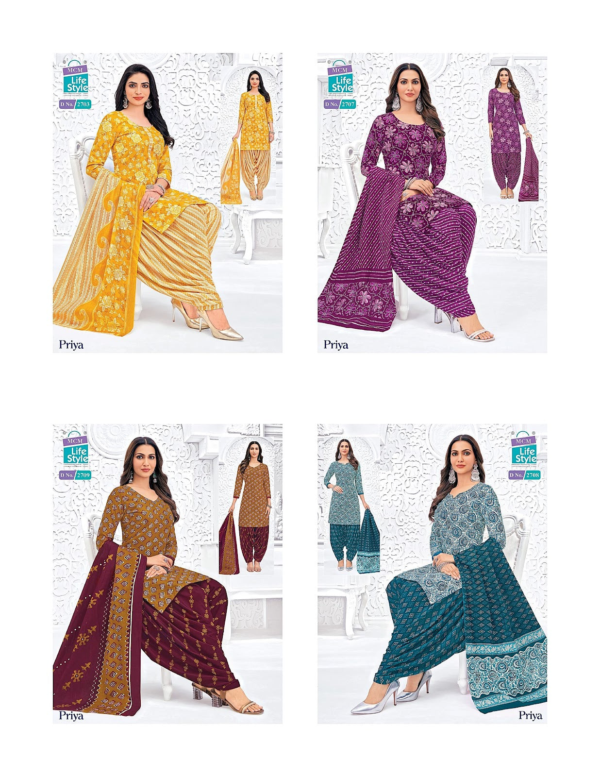 Priya Vol 27 Mcm Lifestyle Cotton Dress Material Manufacturer