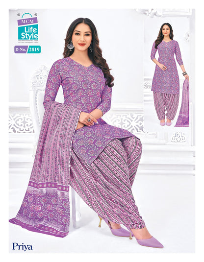 Priya Vol 28 Mcm Lifestyle Cotton Dress Material Wholesaler India