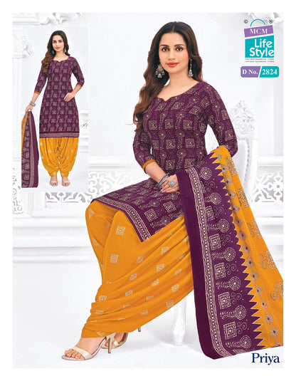 Priya Vol 28 Mcm Lifestyle Cotton Dress Material Wholesaler India
