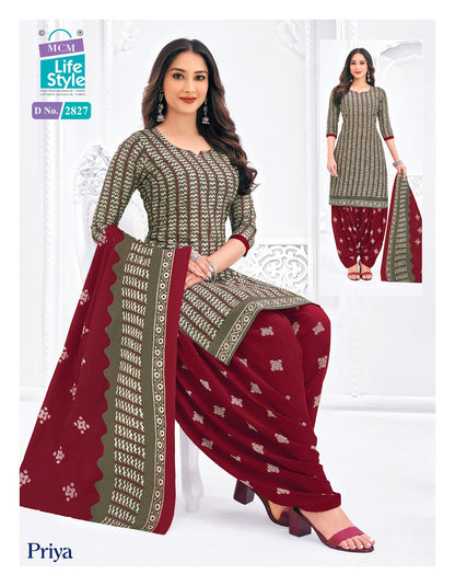 Priya Vol 28 Mcm Lifestyle Cotton Dress Material Wholesaler India