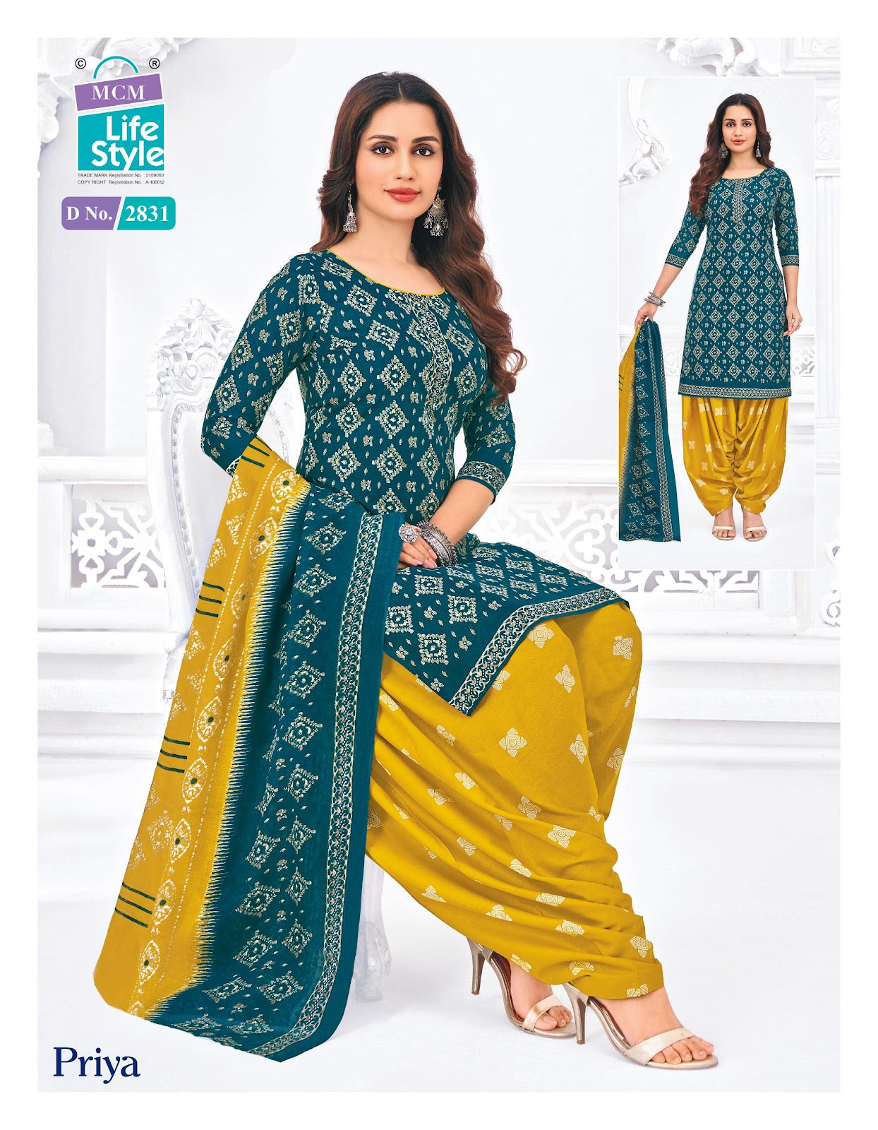 Priya Vol 28 Mcm Lifestyle Cotton Dress Material Wholesaler India