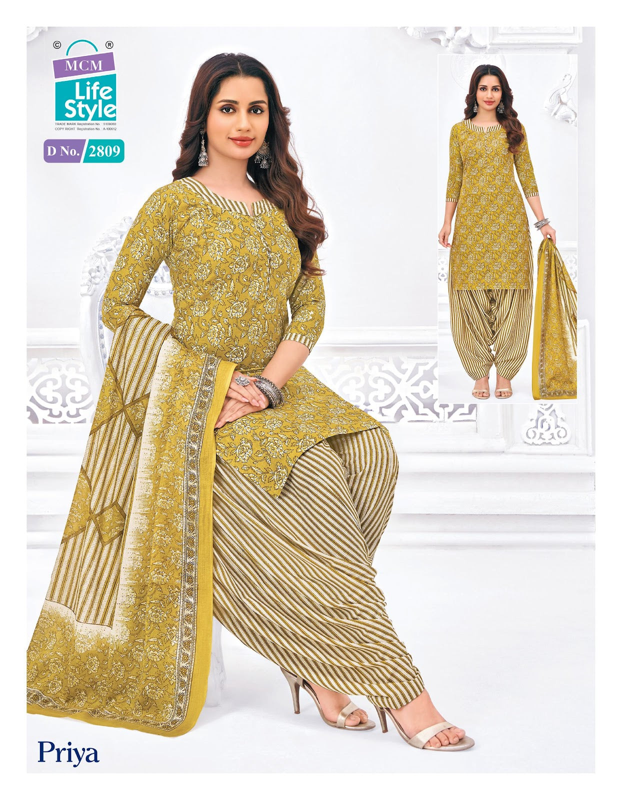 Priya Vol 28 Mcm Lifestyle Cotton Dress Material Wholesaler India