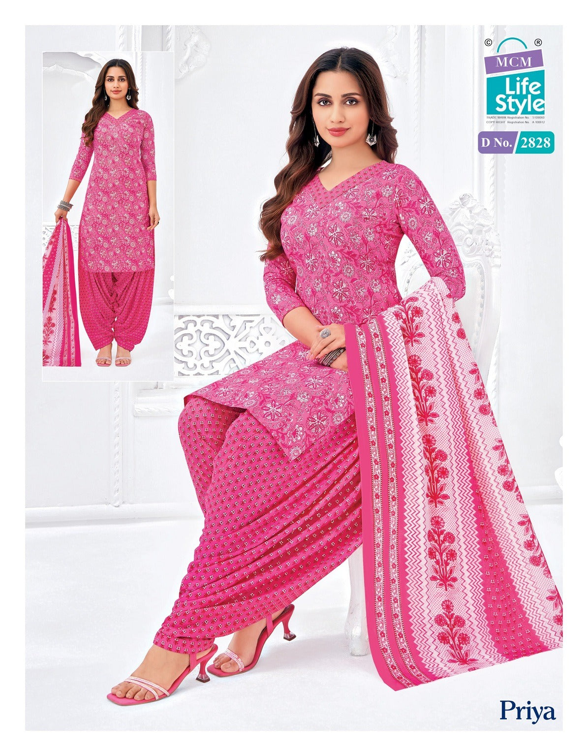 Priya Vol 28 Mcm Lifestyle Readymade Cotton Patiyala Suits Exporter Gujarat