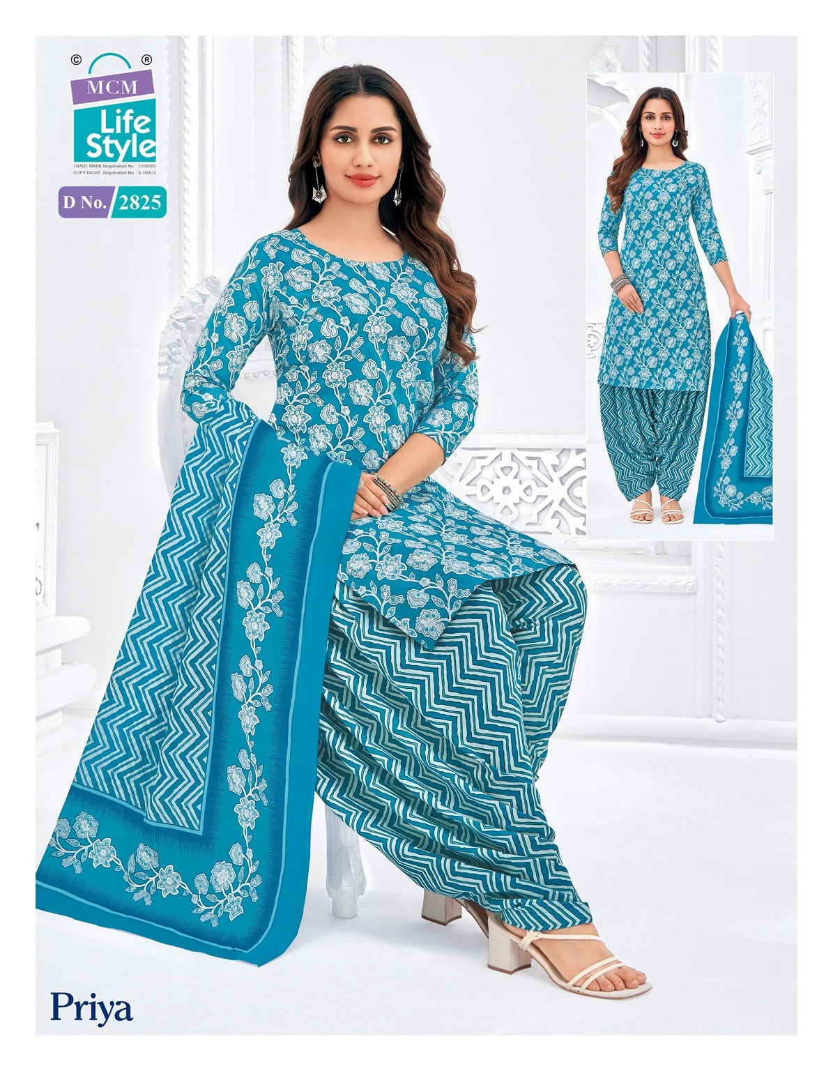 Priya Vol 28 Mcm Lifestyle Readymade Cotton Patiyala Suits Exporter Gujarat