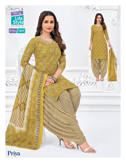 Priya Vol 28 Mcm Lifestyle Readymade Cotton Patiyala Suits Exporter Gujarat