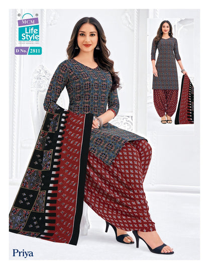 Priya Vol 28 Mcm Lifestyle Readymade Cotton Patiyala Suits Exporter Gujarat