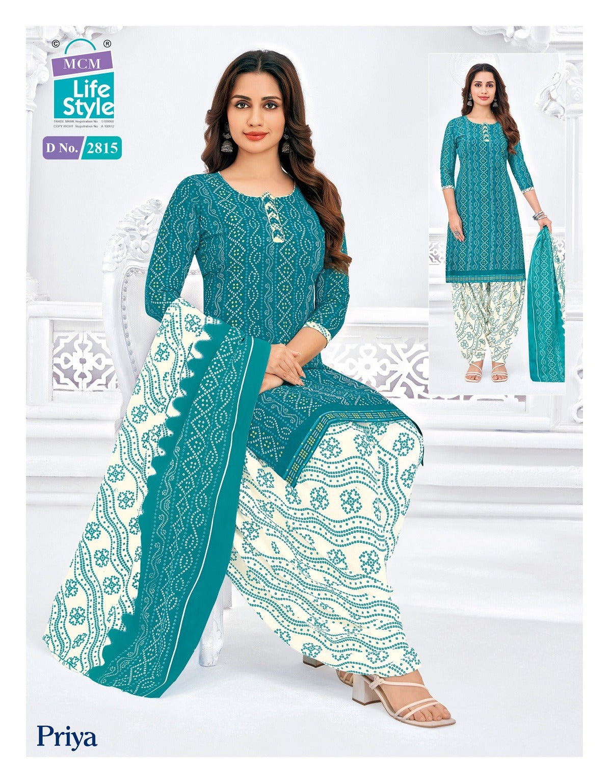 Priya Vol 28 Mcm Lifestyle Readymade Cotton Patiyala Suits Exporter Gujarat