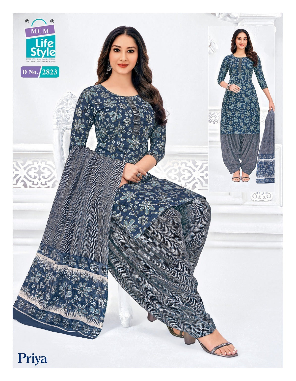 Priya Vol 28 Mcm Lifestyle Readymade Cotton Patiyala Suits Exporter Gujarat