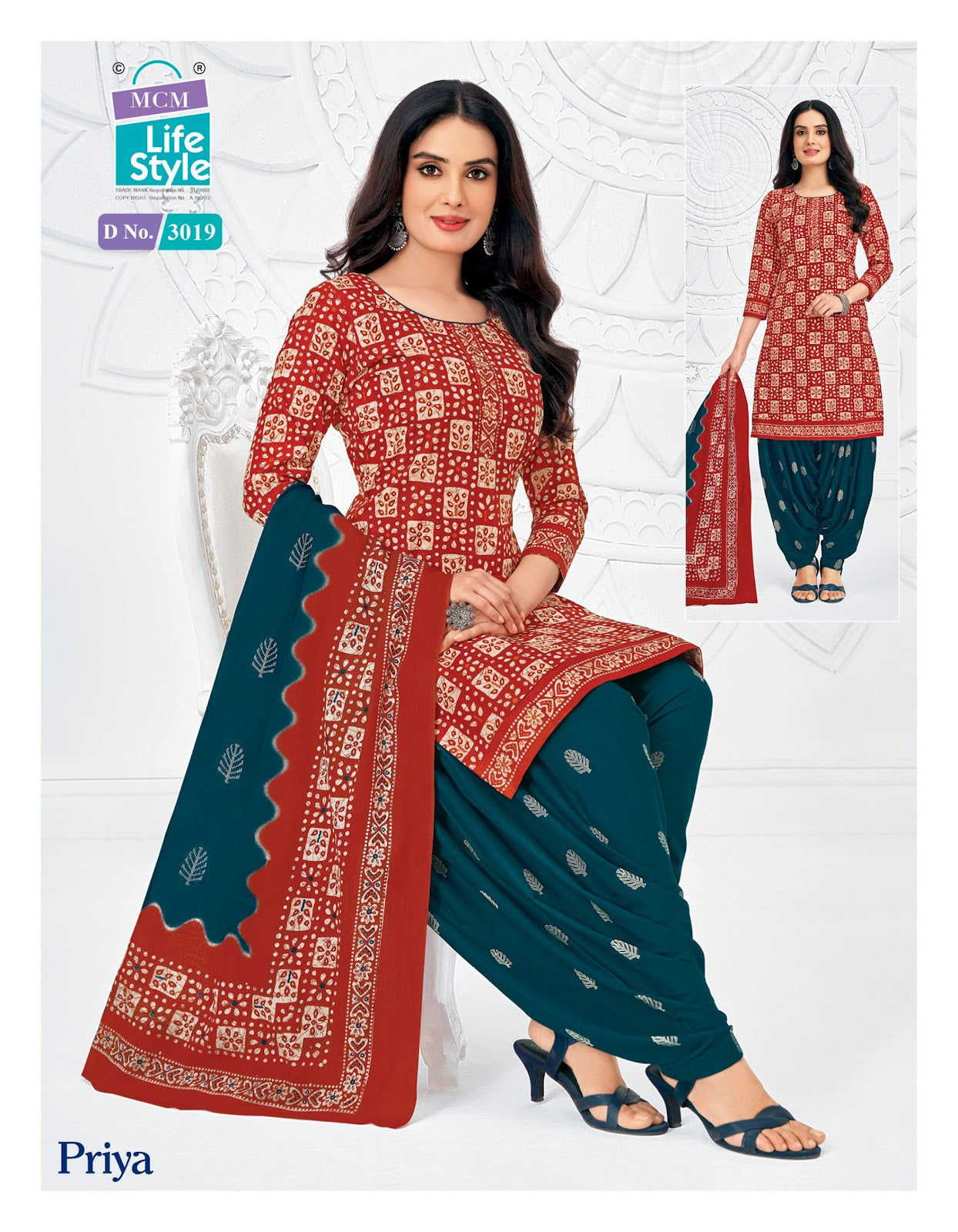 Priya Vol 30 Mcm Lifestyle Readymade Cotton Patiyala Suits Exporter India