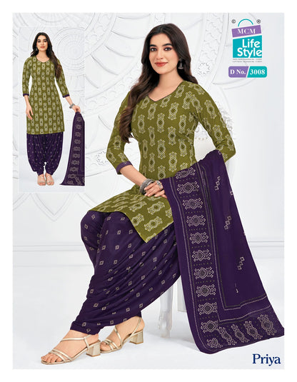 Priya Vol 30 Mcm Lifestyle Readymade Cotton Patiyala Suits Exporter India