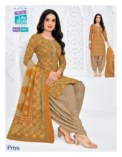 Priya Vol 30 Mcm Lifestyle Readymade Cotton Patiyala Suits Exporter India