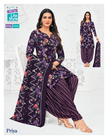 Priya Vol 31 Patiyala Mcm Lifestyle Cotton Dress Material Exporter Gujarat