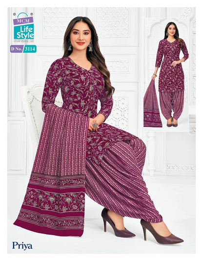 Priya Vol 31 Patiyala Mcm Lifestyle Cotton Dress Material Exporter Gujarat