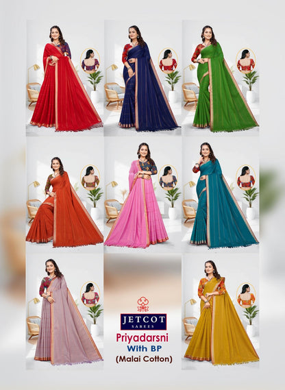 Priyadarsni Vol 1 Jetcot Cotton Sarees Wholesaler