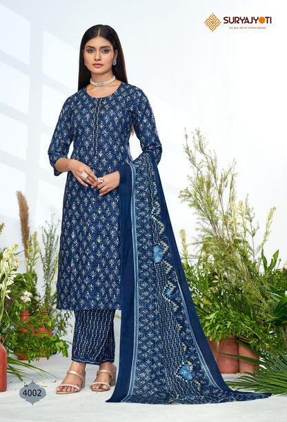 Priyal Vol 4 Suryajyoti Cotton Afghani Readymade Suit Manufacturer