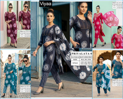 Priyalata Viyaa Capsule Readymade Pant Style Suits Exporter India