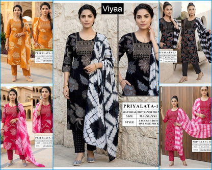 Priyalata Viyaa Capsule Readymade Pant Style Suits Exporter India